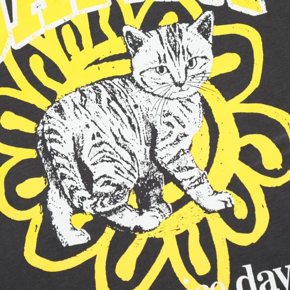 Ganni black printed short sleeve T-shirt - Picture 6 of 6